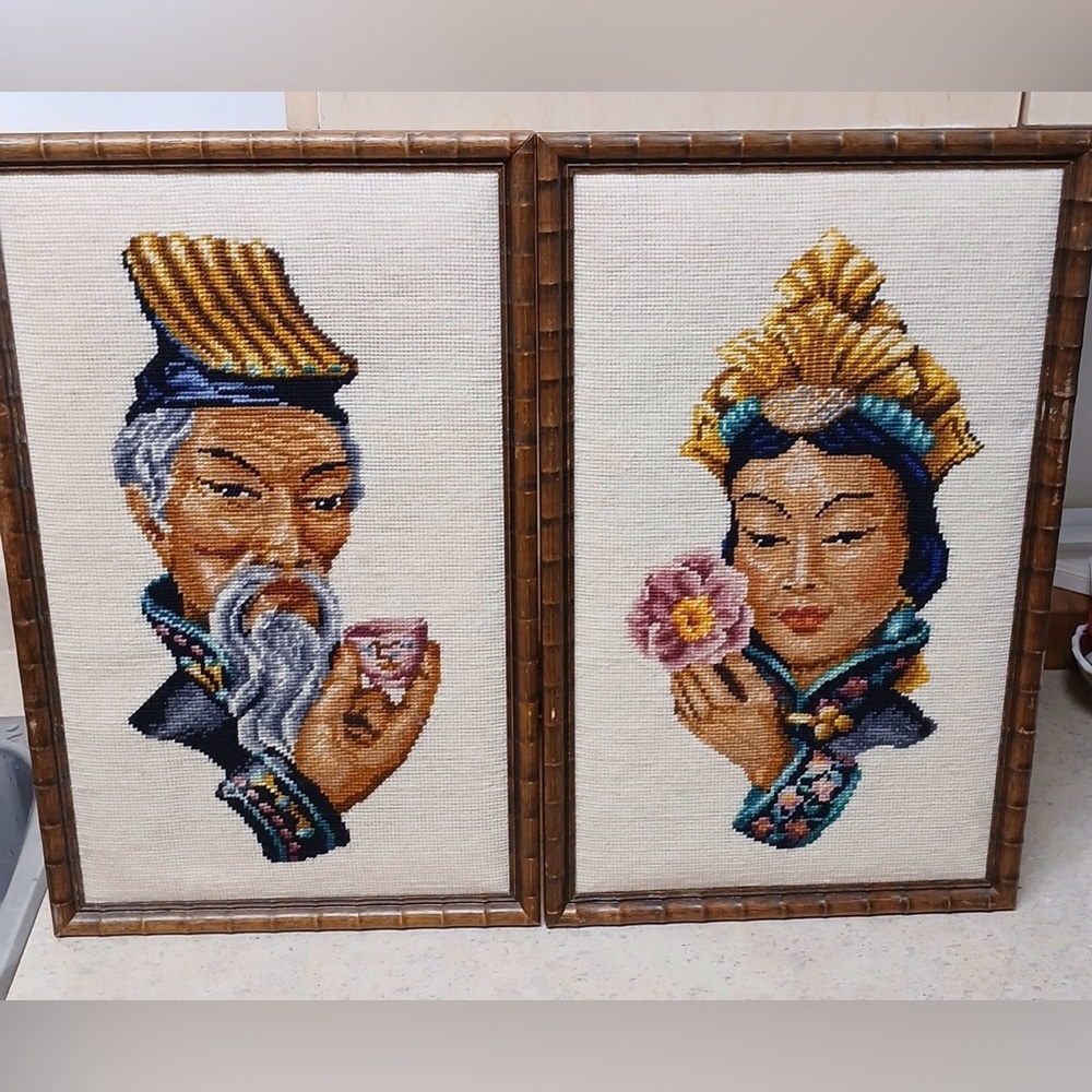 Vintage needle point